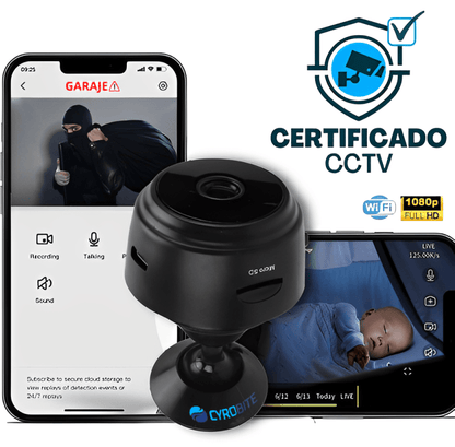 (3X1 SOLO POR HOY) MINI CÁMARA ESPÍA DE VIGILANCIA - WIFI, FULL HD